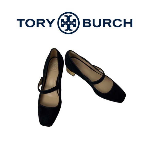 Tory Burch Shoes - Tory Burch Black Suede Maryjane Shoes. Sz 6M